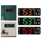 Digital Clock Wall/tablw Clock Mute Indoor Temperature Bedroom Decor USB Two