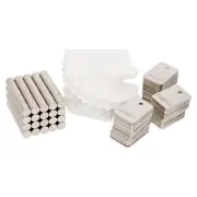 Magnart - Magnetic Art Hanging System | 100 Pack | 100 Magnets and 200 Adhesive Tabs