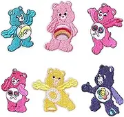 Iron on Patch Bear Patch Sew on Patch Applique for Clothing Bag Pants Shoes (6pcs)