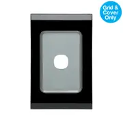 Clipsal Saturn 30 Series 1 Gang Grid & Plate Espresso Black