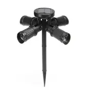 10W Solar Power 28 Led Four Heads Outdoor Yard Lawn Light Waterproof Stake Landscape Lamp