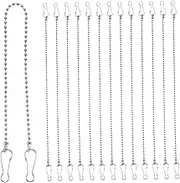 HOMOBABE 24pcs Metal Hanging Chains with Hooks Picture Hanging Chain for Garden Plant Hangers Supermarket Posters and Holiday Decorations Link Decor