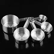 Stainless Steel Anti Measuring Cup Spoon Set Baking Cooking Tool for Kitchen