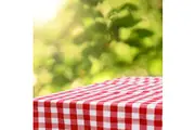 Rans Gingham Checked Tablecloths 5cm Hemming 100% Cotton