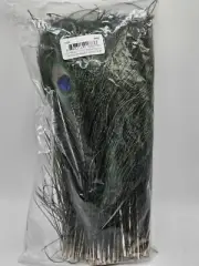 Piokio 200 pcs Peacock Feathers in Bulk 10-12 inch25-30 cm