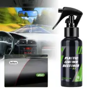 Automobile Car Plastic & Leather Conditioner Restorer Spray Foam Cleaner QS