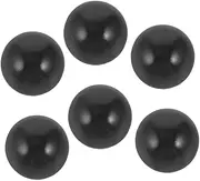 MOBUTOFU 6pcs Pinball Machine Launches Balls Replacement Balls for Pinball Game DIY Pinball Parts Hands-on Learning Pinball Game Ball 3D Arcade Puzzles Ball Plastic Black