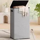 Relefree Laundry Hamper with Lid,100L Large Collapsible Laundry Baskets,Dirty...