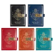 Retro Password Notebook With Lock Diary Book Notebook Vintage Sub-Password Lock