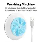 GE (Blue)Portable Mini Ultrasonic Washing Machine Travel Laundry Washer Cleaner