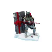Boba Fett - STAR WARS Kurt S. Adler 8" Fabric Mache w Carbonite Christmas Statue