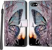 Salanheo Mobile Phone Case for iPhone 7 / iPhone 8 Case, Leather Shockproof Protective Flip Case Mobile Phone Case Compatible iPhone 7 / iPhone 8 / SE2 (2020) / SE3 (2022)