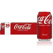 Coca-Cola Soda Soft Drink, 12 fl oz, 35 Pack