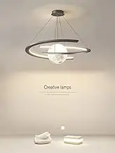 Bacowikin Led Chandelier Lighting Modern App Controlled,Dimmable Moon Pendant Light with Remote,Moon Creative Lamp Timable,Adjustable Ceiling Light for Living Room Bedroom Kitchen Island