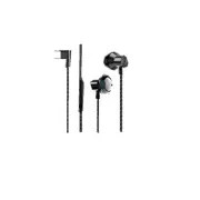 F13 Type-c Wired Earphone Hifi Bass Metal Sport In-ear Headset Music Gaming Earphone with Mic for Oneplus Xiaomi Huawei BLACK COLOR