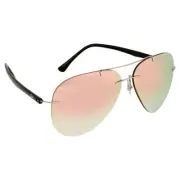 RAY BAN Sunglasses Aviator Titanium RB8058 159/B9 Grey Copper Gradient Mirror 59