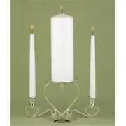 White Unity Candle Set