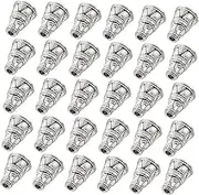 Operitacx 50pcs Silver Bead Holder Sliver Beads Caps Jewelry Spacer Beads Dream Catcher Beads Lily Necklace DIY Accessory Jewelry Beads Metal Jewlery Pagoda Alloy Tassel Hat