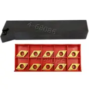 SDQCR 2525M11 25x150mm Lathe External Turning Tool Holder+10PC DCMT11T304 BP010