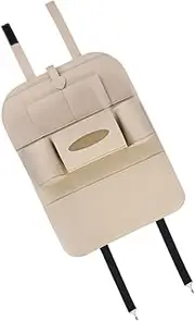 SEWOART 2pcs Car Seat Storage Bag Seat Protector Backseat Car Covers Car Seat Kick Protector Back Seat Organizer Car Organizer Seat Back Protector Car Seat Organizer Backseat Beige Felt