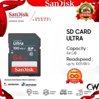 在飛比找蝦皮購物優惠-Sandisk Ultra SDXC 卡 64gb 100M