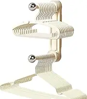 Laundry Hanger Wall Mount | Scalable Suction Wall Clothes Rack - Robe Towel Hooks for Slide Corner Basket Sweater Ceiling Family Trousers Shoe