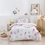 3D Cartoon Unicorn Balloon Rainbow Kids Quilt Cover Set Bedding Sets Pillowcases