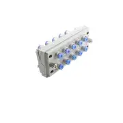 A●SMC KDM10-04 Rectangular Multi-Connector Tube Fitting 10 Stations 4 mm Tube OD