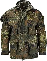 German Army Jacket Miltec RipStop Smock Flecktarn Camo Parka Men's military combat uniform