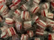 Peppermint MINT TWISTS Hard Candy- BULK CANDY- One Pound