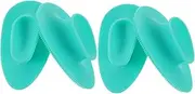 WOONEKY 4pcs Silicone Facial Face Cleansing Brush Exfoliating Scrubber Face Wash