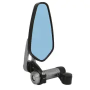 Silver Motorcycle Rear View Mirror Reversing Assistant Blue Glass 360 Degrees Ro