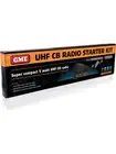 GME Original UHF Radio+Ae4018K2 6.6Dbi Fibreglass Blk Antenna Pack (TX3100VP)