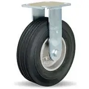 R-8528-SU Hamilton Cush-N-Flex Rigid Caster - 8" x 2-1/2" Super-Flex Rubber Whee