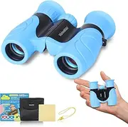 Binoculars for Kids4+,BAK4 HD 8X21 High Resolution Shockproof Compact Light,Night Vision Goggles,Kids Nature Exploration,Bird Watching,Hunting,Hiking,Camping Toys.VisionKids HappiVIEW Kids Binoculars