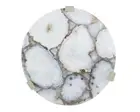 Whie Agate Stone Coffee Table Top, Agate Stone Center Table Top, Home Decor