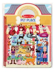 Melissa& Doug Reusable Puffy Sticker Activity Book Pet Place