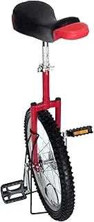 16/18/20/24 Inch Wheel Unicycle for Tall People/Kids/Adult, Starter Beginner Uni-Cycle Outdoor Sports, Red (Color : Red, Size : 20") Durable TDF