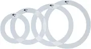 Tadill 4pcs Drum Damper Rings Percussion Accessories Drum Parts Practical Snare Drum Rings Drum, 16in 14in 13in 12in