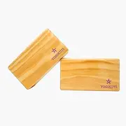 Solid Yoga Block set of 2,Pune Yogikuti Solid Wooden Yoga Block, Yoga accessories, Yoga Prop, Wood Yoga Block