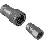 B40003SS - Hydraulic Coupler Set, SST, 3/8in NPTF, 3/8in BODY - 1EA