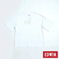 在飛比找momo購物網優惠-【EDWIN】女裝 EFS雷射光LOGO短袖T恤(白色)