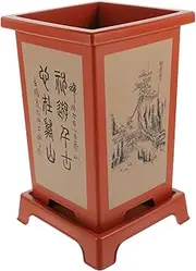 ibasenice Orchid Plastic Nursery Planter Pot with Saucer Durable Flower Pot Container for Use Unique Drainage Design for Breathable Plant Roots for Versatile Gardening