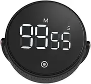 GRIRIW Magnetic Timer Cooking Clock Kitchen Timer Kid Study Timer Online Class Timer Egg Cooking Timer Visual Timer Mute Digital Timer Classroom Timer Countdown Timer to Rotate Mechanical