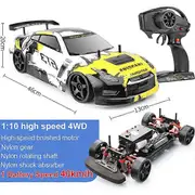 RC 70km/h Remote Control Car 4wd 1:10 High Speed Drift 2.4g Shockproof Car Shock Absorber Anti-collision Toys Christmas Gift Nissan-1B