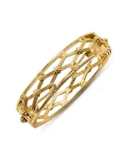 Capucine De Wulf Monique Lattice Bangle Bracelet in 18K Gold Plated