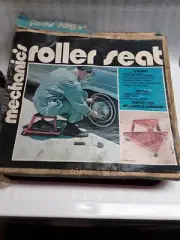 VTG NOS Mechanic Roller Seat Creeper Triangle Metal Auto Body seat Tool Shelf