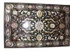 Heritage Art Dining Table for Restaurant Marble Coffee Table Top with Royal Look