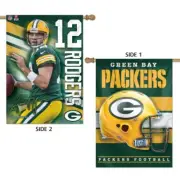Green Bay Packers Aaron Rodgers 28 x 40" 2-sided Vertical Flag"
