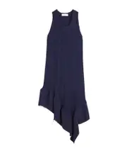 Lanvin Asymmetric Hem Pleated Midi Dress FR36,FR38,FR40 ENCRE